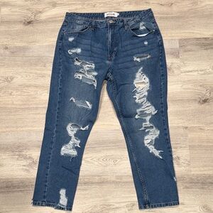 Refuge Denim Distressed Boyfriend Jeans